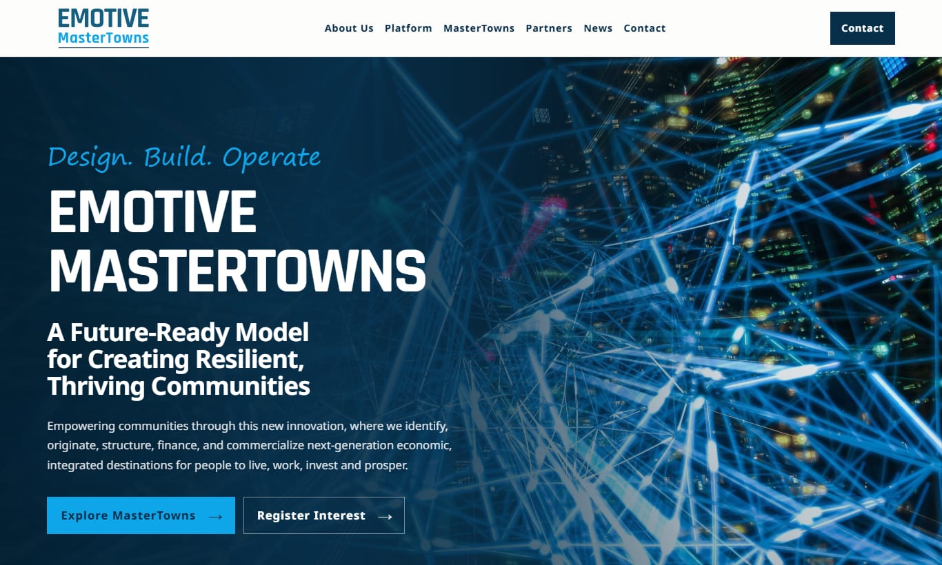 Emotive MasterTowns se nasionale platformwebwerf