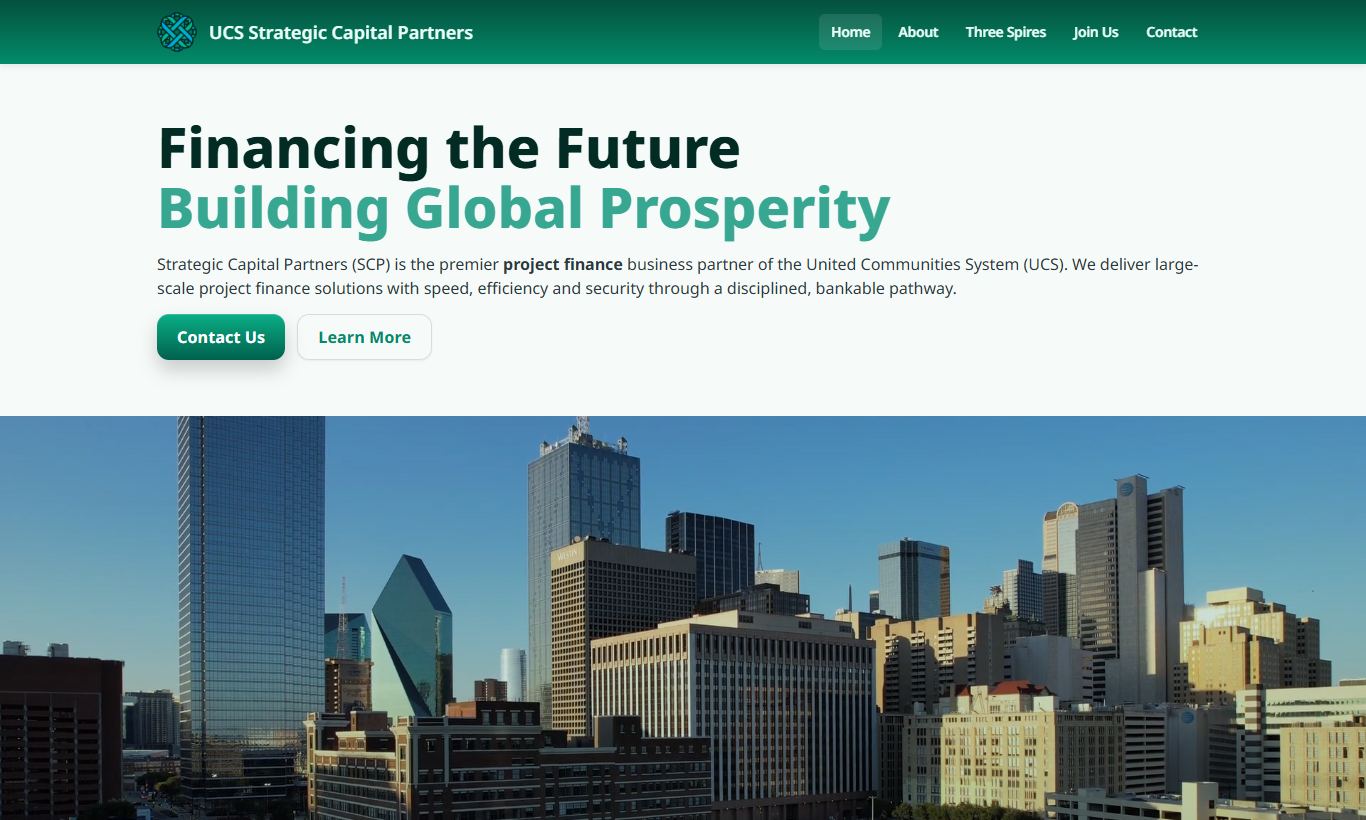UCS Strategic Capital Partners se professionele webwerf